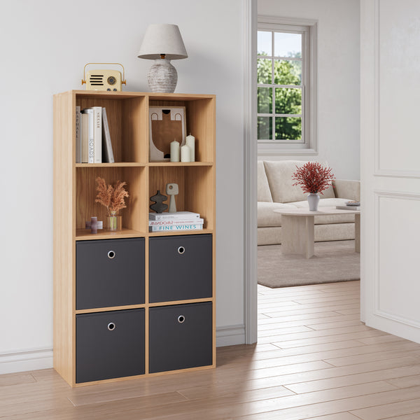 Hajtogatós doboz 10 darabos készlet 30x30x28 cm nemszőtt anyag különböző színek en.casa