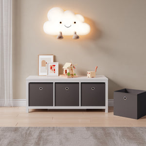 Hajtogatós doboz 10 darabos készlet 30x30x28 cm nemszőtt anyag különböző színek en.casa