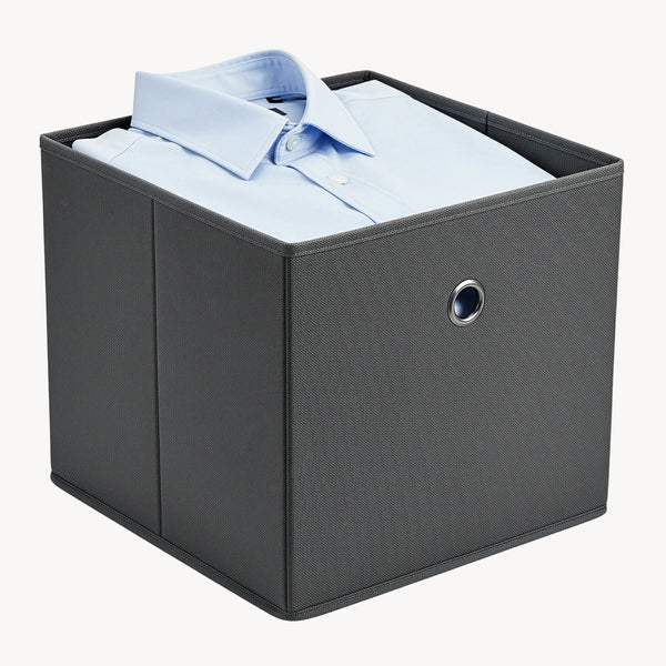 Hajtogatós doboz 10 darabos készlet 30x30x28 cm nemszőtt anyag különböző színek en.casa