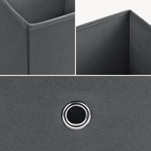 Hajtogatós doboz 10 darabos készlet 30x30x28 cm nemszőtt anyag különböző színek en.casa