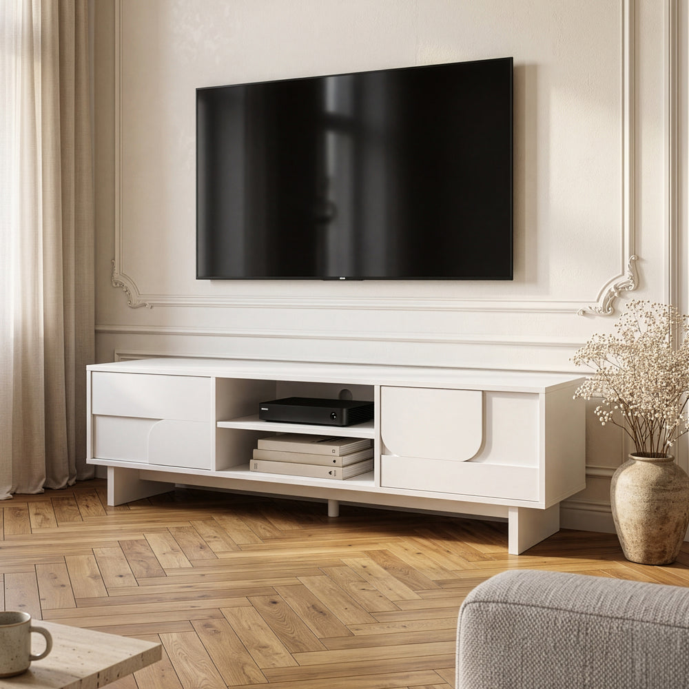 TV-szekrény Katanshumn 2 ajtóval 150x39x45 cm [en.casa]