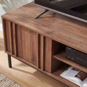 TV szekrény Kilmandar 160x40x49 cm diófa hatású [en.casa]