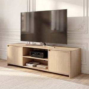 TV szekrény Takranmaa 150x40x50 cm tölgyfa hatású [en.casa]