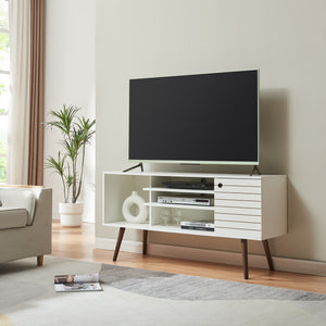 TV-szekrény Vare 130x40x66 cm fehér [en.casa] - premiumXL