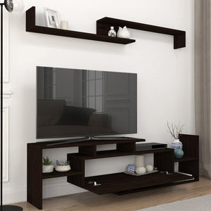 TV-szekrény falipolccal Liksefte 154x28x42 cm [en.casa]