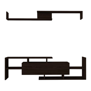 TV-szekrény falipolccal Liksefte 154x28x42 cm [en.casa]