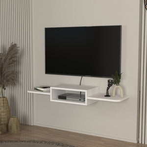 TV - fali alacsony szekrény Tar 115x30x16 cm fehér [en.casa] - premiumXL