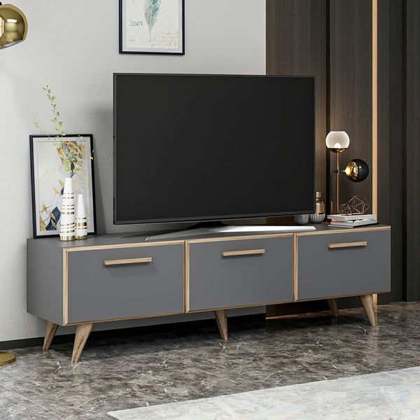 TV-állvány Brønderslev 45x160x37 cm forgácslap több színben [en.casa] 