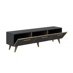 TV-állvány Brønderslev 45x160x37 cm forgácslap több színben [en.casa] 