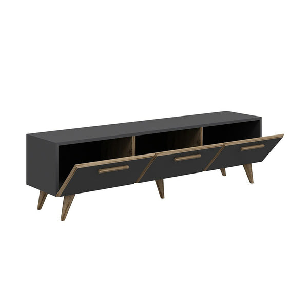 TV-állvány Brønderslev 45x160x37 cm forgácslap több színben [en.casa] 