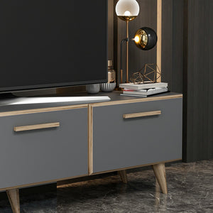 TV-állvány Brønderslev 45x160x37 cm forgácslap több színben [en.casa] 