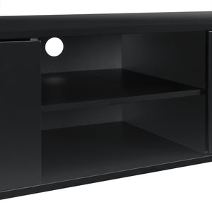 TV-szekrény 34,5x120x40 cm fehér vagy fekete fényes [en.casa]
