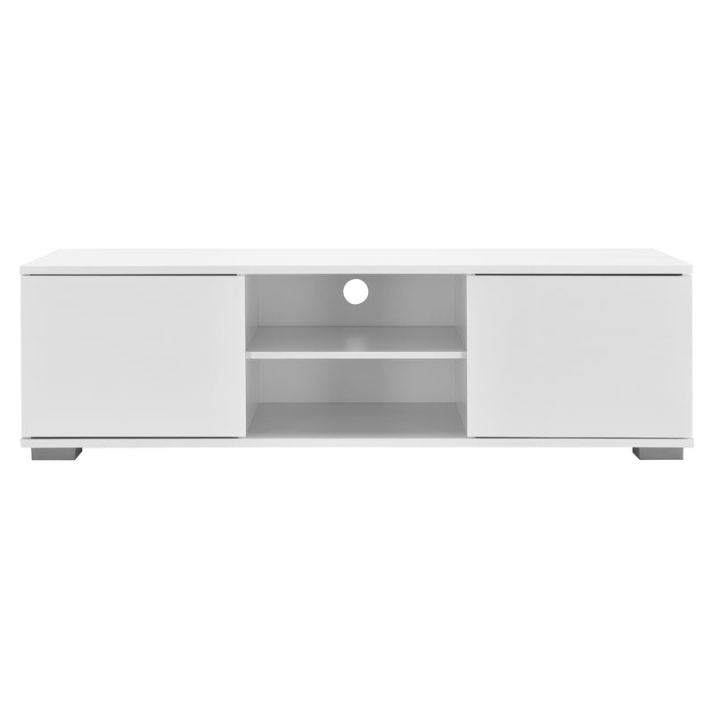 Méretrajz TV-szekrény 34,5x120x40 cm fehér vagy fekete fényes [en.casa]