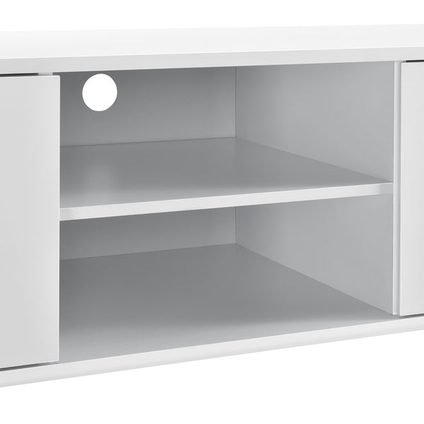TV-szekrény 34,5x120x40 cm fehér vagy fekete fényes [en.casa]