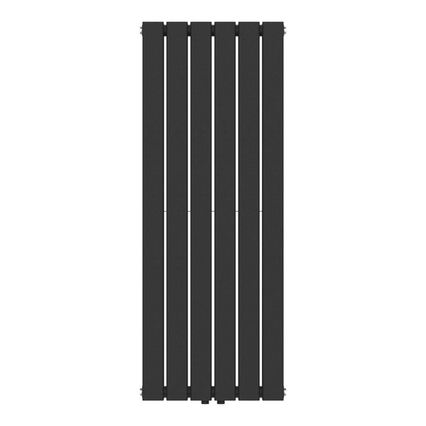 Kétrétegű design radiátor Nore fekete 120x45cm, 1140W [neu.haus]