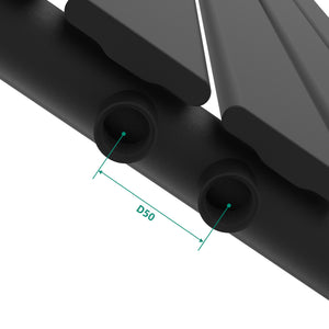 Egyrétegű design radiátor Nore fekete 160x45cm, 790W [neu.haus]