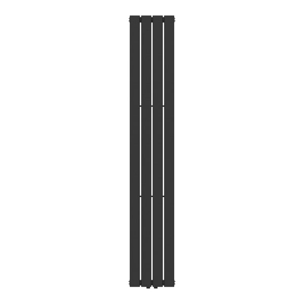 Egyrétegű design radiátor Nore fekete 180x30cm, 598W [neu.haus]