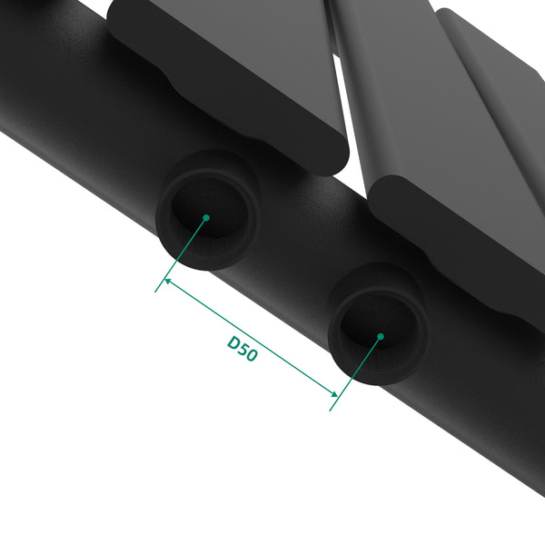 Egyrétegű design radiátor Nore fekete 60x60cm, 459W [neu.haus]