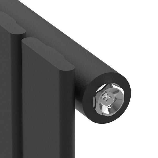 Egyrétegű design radiátor Nore fekete 60x60cm, 459W [neu.haus]