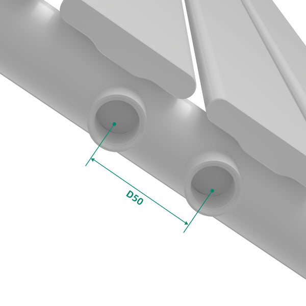 Egyrétegű design radiátor Nore fehér 160x30cm, 540W [neu.haus]