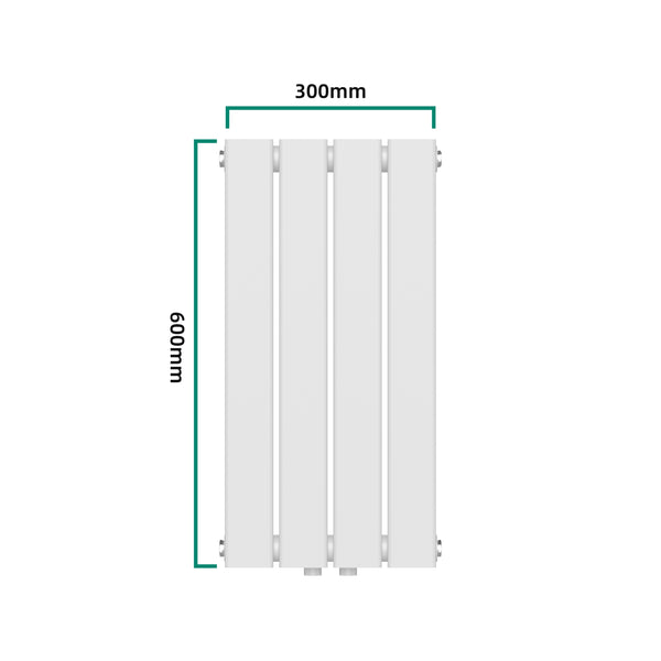 Egyrétegű design radiátor Nore fehér 60x30cm, 249W [neu.haus]