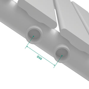 Egyrétegű design radiátor Nore fehér 60x30cm, 249W [neu.haus]