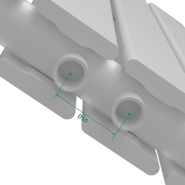 Kétrétegű design radiátor Nore fehér 60x60cm, 809W [neu.haus]