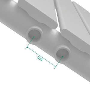 Egyrétegű design radiátor Nore fehér 60x60cm, 459W [neu.haus]