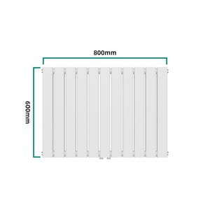 Kétrétegű design radiátor Nore fehér 60x80cm, 1097W [neu.haus]