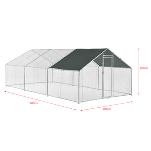Szabadtéri ketrec tyúkól röpde volier több méretben [pro.tec]® 
