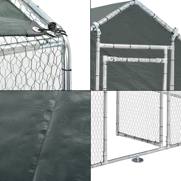 Szabadtéri ketrec tyúkól röpde volier több méretben [pro.tec]® 