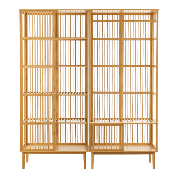 Gardróbszett állópolc Trundholm + ruhaállvány Vemb [en.casa]