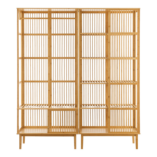 Gardróbszett állópolc Trundholm + ruhaállvány Vemb [en.casa]