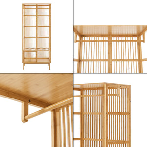 Gardróbszett állópolc Trundholm + ruhaállvány Vemb [en.casa]