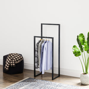 Ruhafogas Holtålen 90x40x25 cm acél [en.casa] - premiumXL
