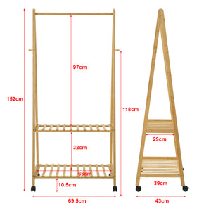 Ruhatartó állvány Öckerö bambusz kül. méretekben [en.casa]