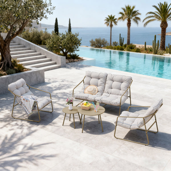 Kerti bútor szett Kivanta 5 részes [en.casa]