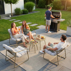 Kerti bútor szett Kivanta 5 részes [en.casa]