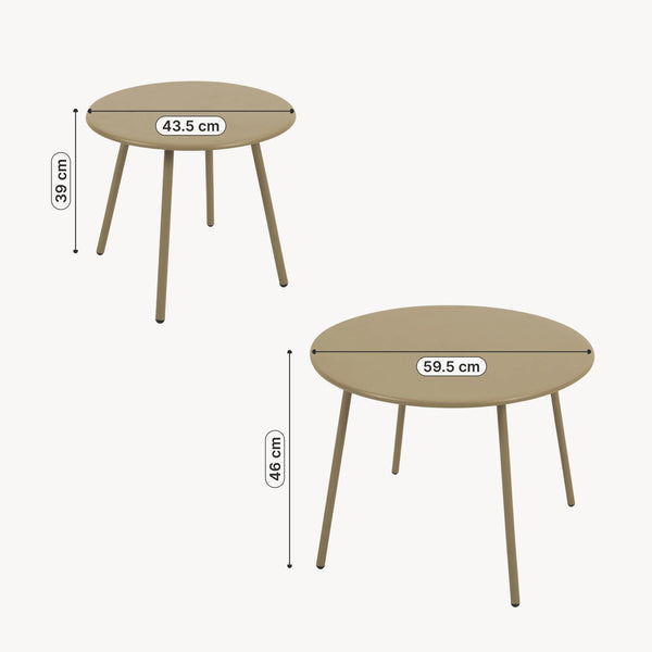 Kerti bútor szett Kivanta 5 részes [en.casa]