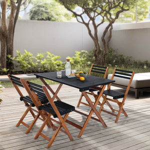 Kerti bútor szett Altamura 5 részes akácfa FSC® - tanúsítvánnyal [en.casa] - premiumXL