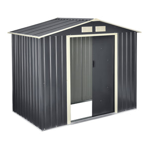 Kerti tároló ACMH-250XX tolóajtóval több méretben különböző tárolókapacitással [en.casa] 