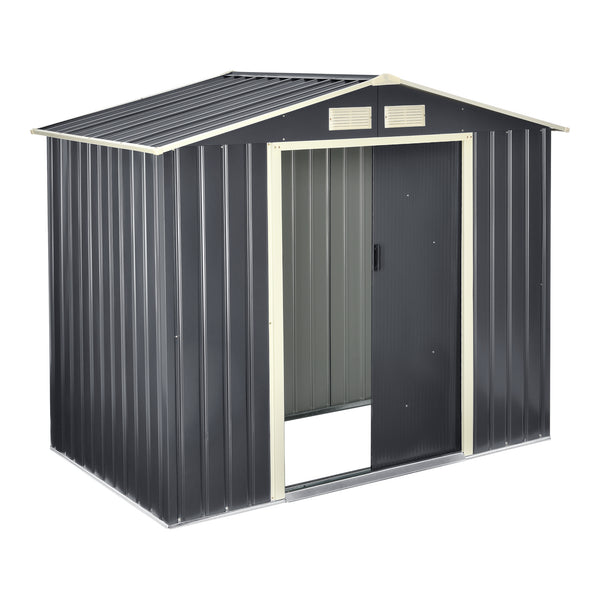 Kerti tároló ACMH-250XX tolóajtóval több méretben különböző tárolókapacitással [en.casa] 