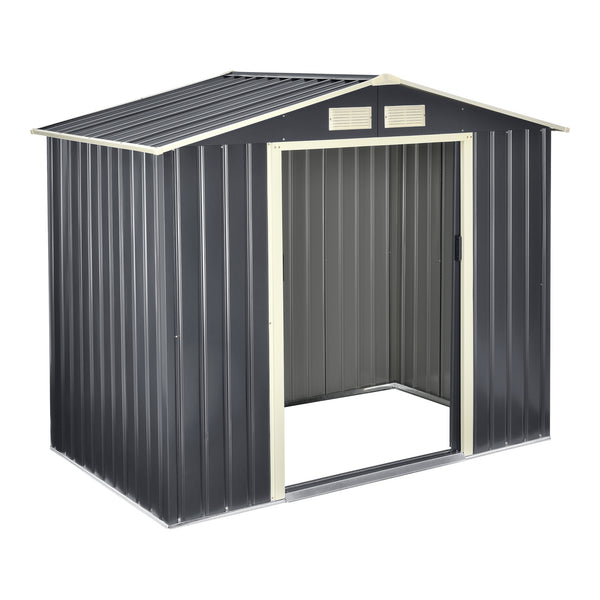 Kerti tároló ACMH-250XX tolóajtóval több méretben különböző tárolókapacitással [en.casa] 