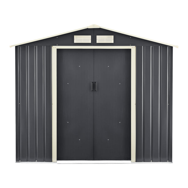 Kerti tároló ACMH-250XX tolóajtóval több méretben különböző tárolókapacitással [en.casa] 