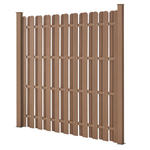 WPC kerti kerítés 185x193 cm [neu.holz] - premiumXL