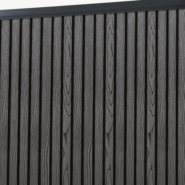 WPC moduláris kerítéspanel Grassano [neu.holz]