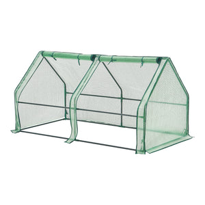 Mini üvegház Nissewaard 180x90x90cm hálós zöld [en.casa] - premiumXL
