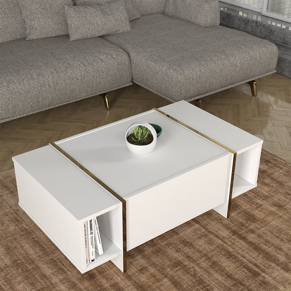 Dohányzóasztal Tavak 104x60x38 cm [en.casa]