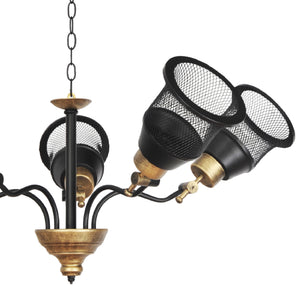 Langport Függőlámpa 3/5 foglalatos fekete/arany [lux.pro]