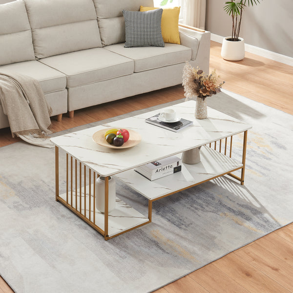 Dohányzóasztal Klibro 120x60x42 cm [en.casa]